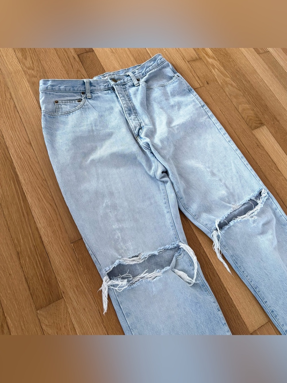 Vintage Guess Jeans Georges Marciano 1980s Made In USA Distressed Whiskered 36